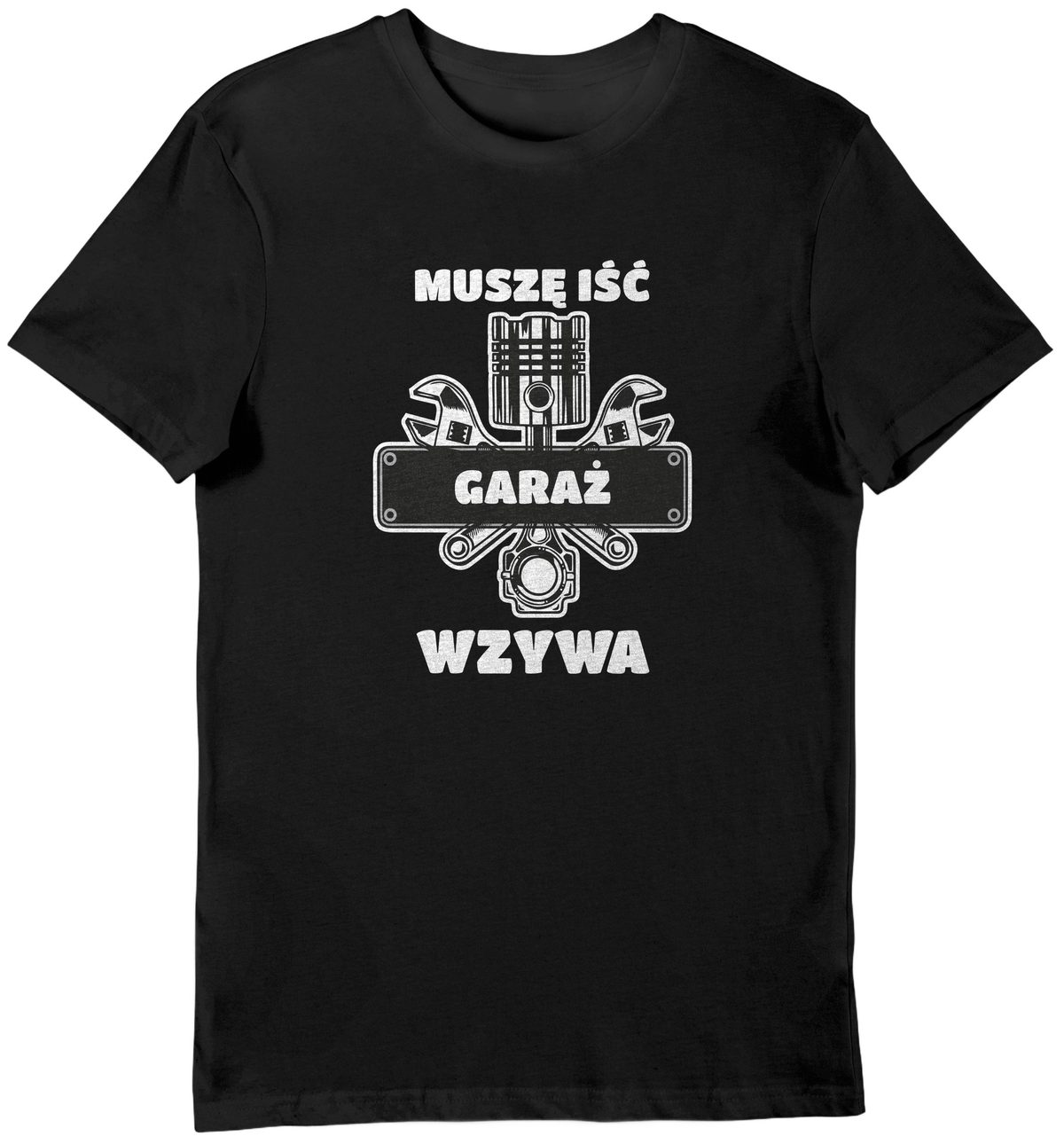 Koszulka garaż wzywa muszę iść czarna