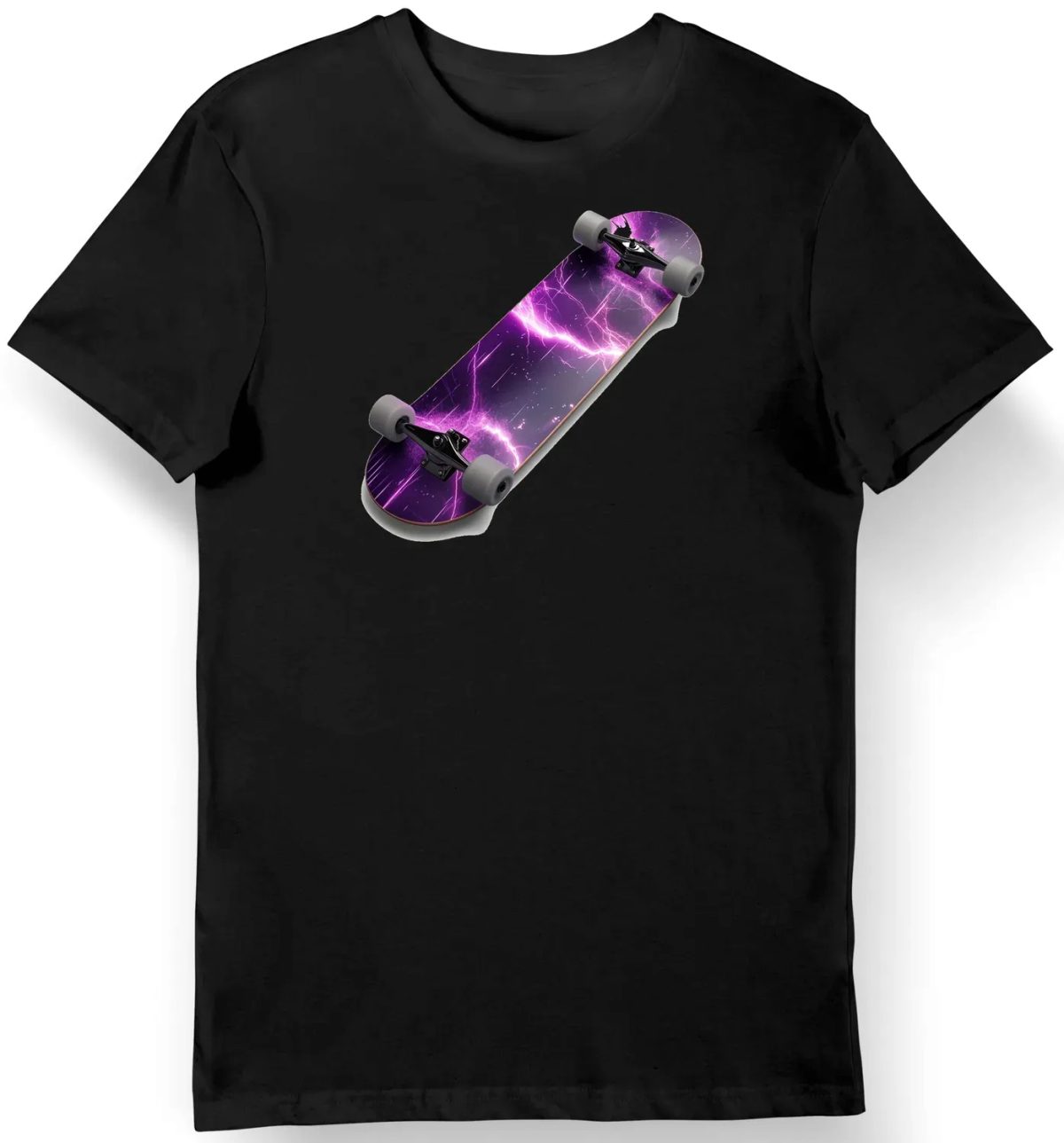 Koszulka męska czarna z energetycznym designem Killua Skateboard