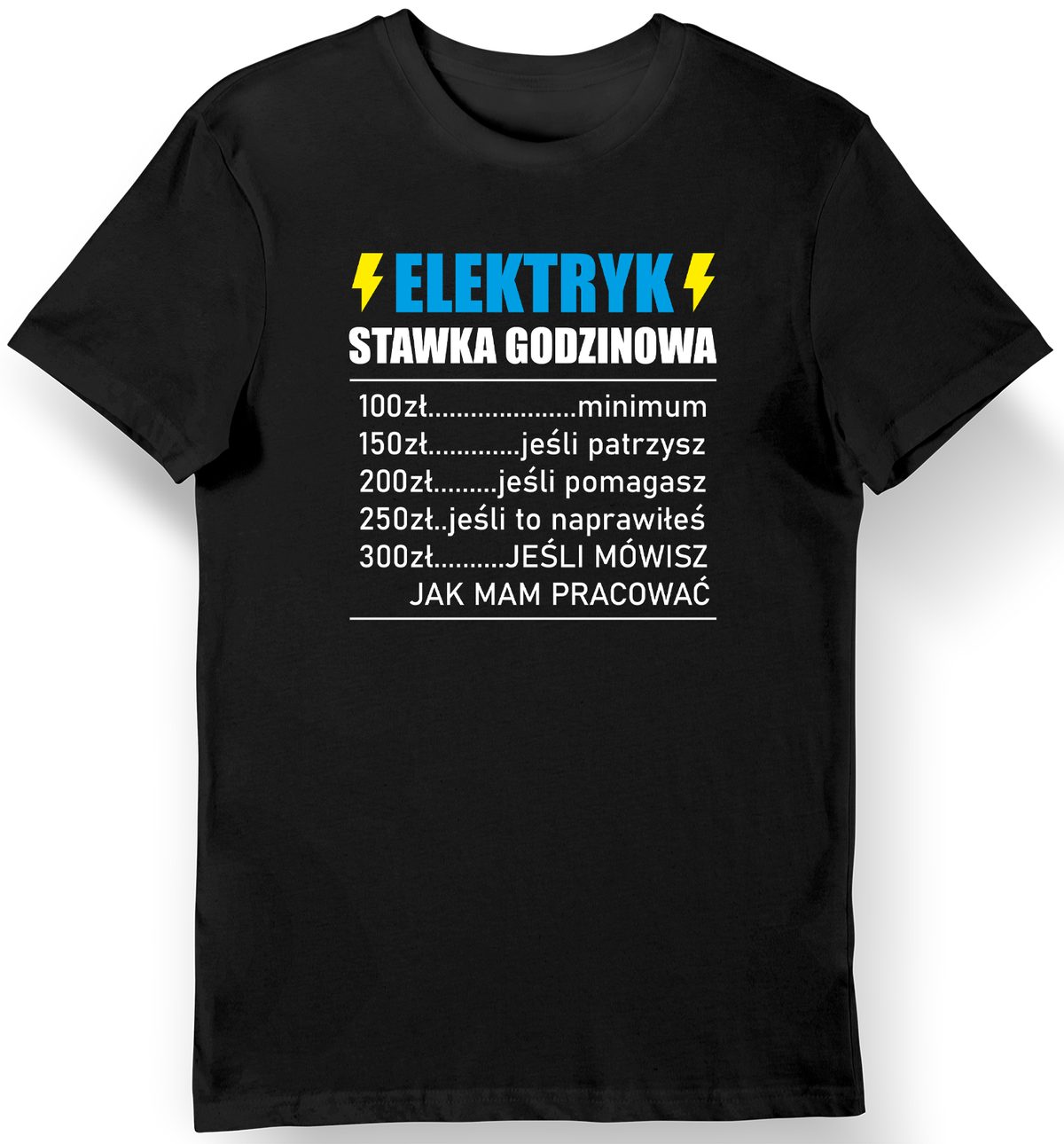 Czarna wersja tej koszulki