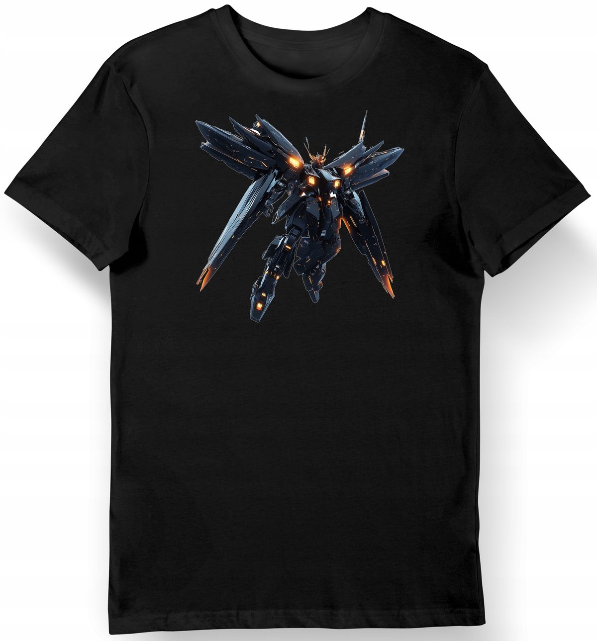 Koszulka męska czarna Tryumf Gundam