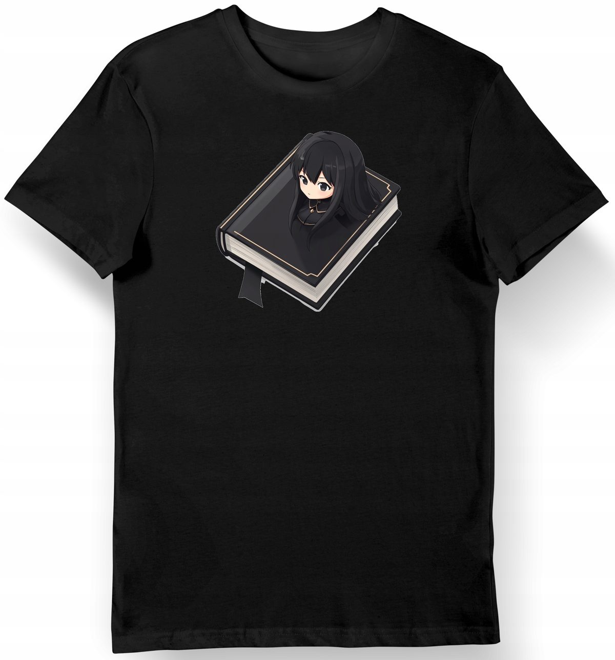 Koszulka męska czarna Przygody w stylu Isekai z Konosuba