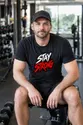 Koszulka męska czarna z napisem stay strong dla niego siłacz prezent, zdjęcie 4