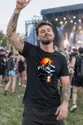 Koszulka męska czarna z górami dla turysty las jezioro zachód słońca, zdjęcie 8
