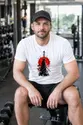 Koszulka męska biała z samurajem katana japoński styl sumie prezent, zdjęcie 6
