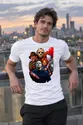 Koszulka męska biała ikony horroru Chucky Jason Myers Pennywise, zdjęcie 4