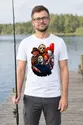 Koszulka męska biała ikony horroru Chucky Jason Myers Pennywise, zdjęcie 5