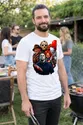 Koszulka męska biała ikony horroru Chucky Jason Myers Pennywise, zdjęcie 7