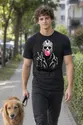 Koszulka męska czarna Jason z gumą balonową horror śmieszna Halloween, zdjęcie 4