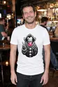 Koszulka męska biała Halloween Pennywise z gumą balonową prezent, zdjęcie 4