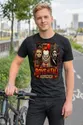 Koszulka męska czarna Halloween ikony horroru klaun maska prezent, zdjęcie 4