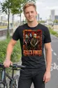 Koszulka męska czarna ikony horroru Jason Myers Freddy Ghostface, zdjęcie 4