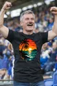 Koszulka męska czarna z zachodem słońca i palmami na wakacje prezent, zdjęcie 6