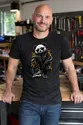 Koszulka męska czarna z pandą w okularach streetwear śmieszna prezent, zdjęcie 6
