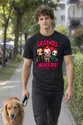 Koszulka męska czarna Halloween chibi mordercy z maczetą klaun prezent, zdjęcie 6