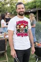 Koszulka męska biała Halloween chibi mordercy z maczetą klaun prezent, zdjęcie 7