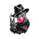 Koszulka męska biała Halloween Freddy Krueger guma balonowa prezent, zdjęcie 2