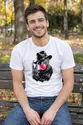 Koszulka męska biała Halloween Freddy Krueger guma balonowa prezent, zdjęcie 3