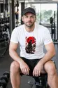 Koszulka męska biała samuraj japońska grafika katana prezent, zdjęcie 8