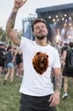 Koszulka męska biała z niedźwiedziem grizzly ognisty nadruk, zdjęcie 5
