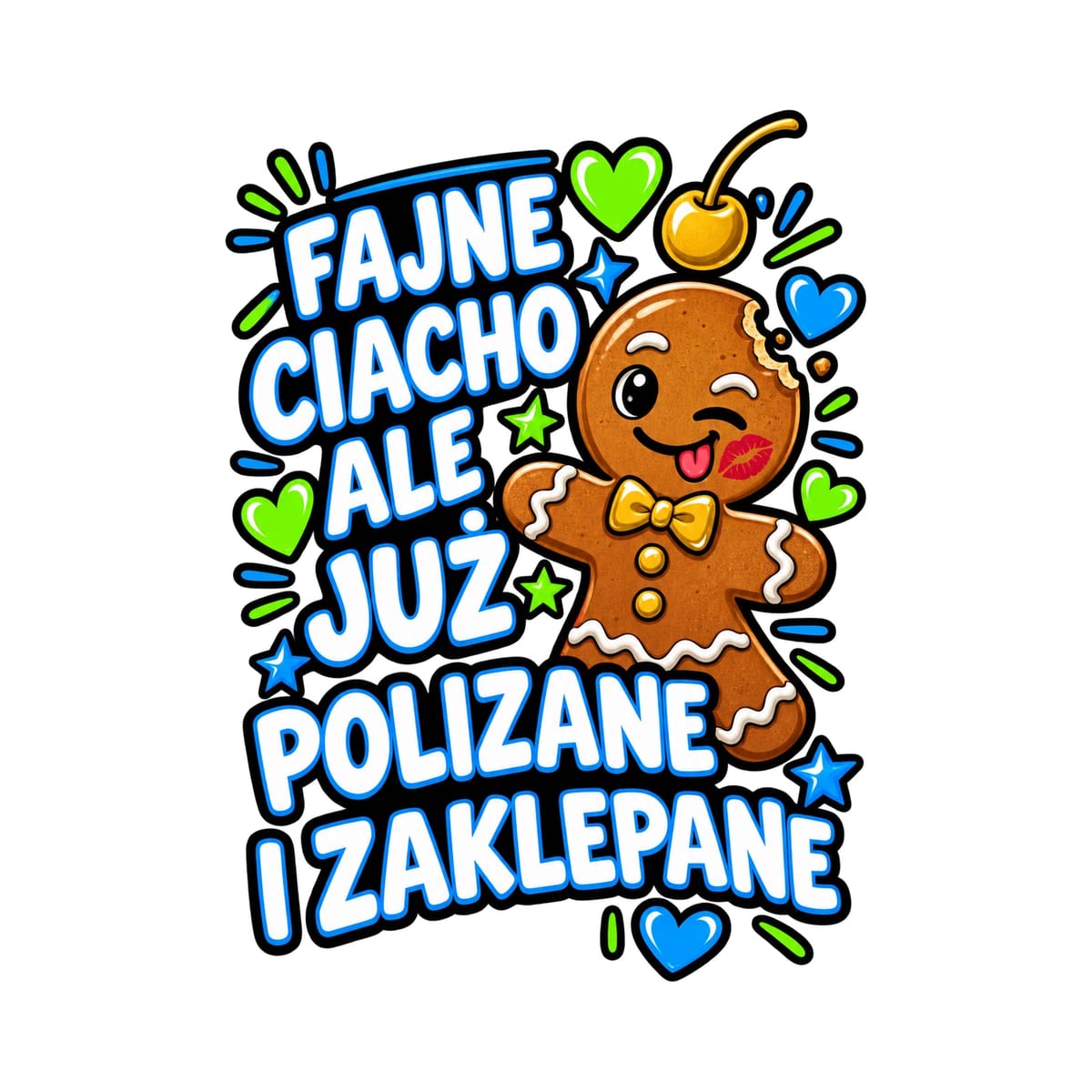 Koszulka męska biała fajne ciacho ale już polizane i zaklepane prezent, zdjęcie 2