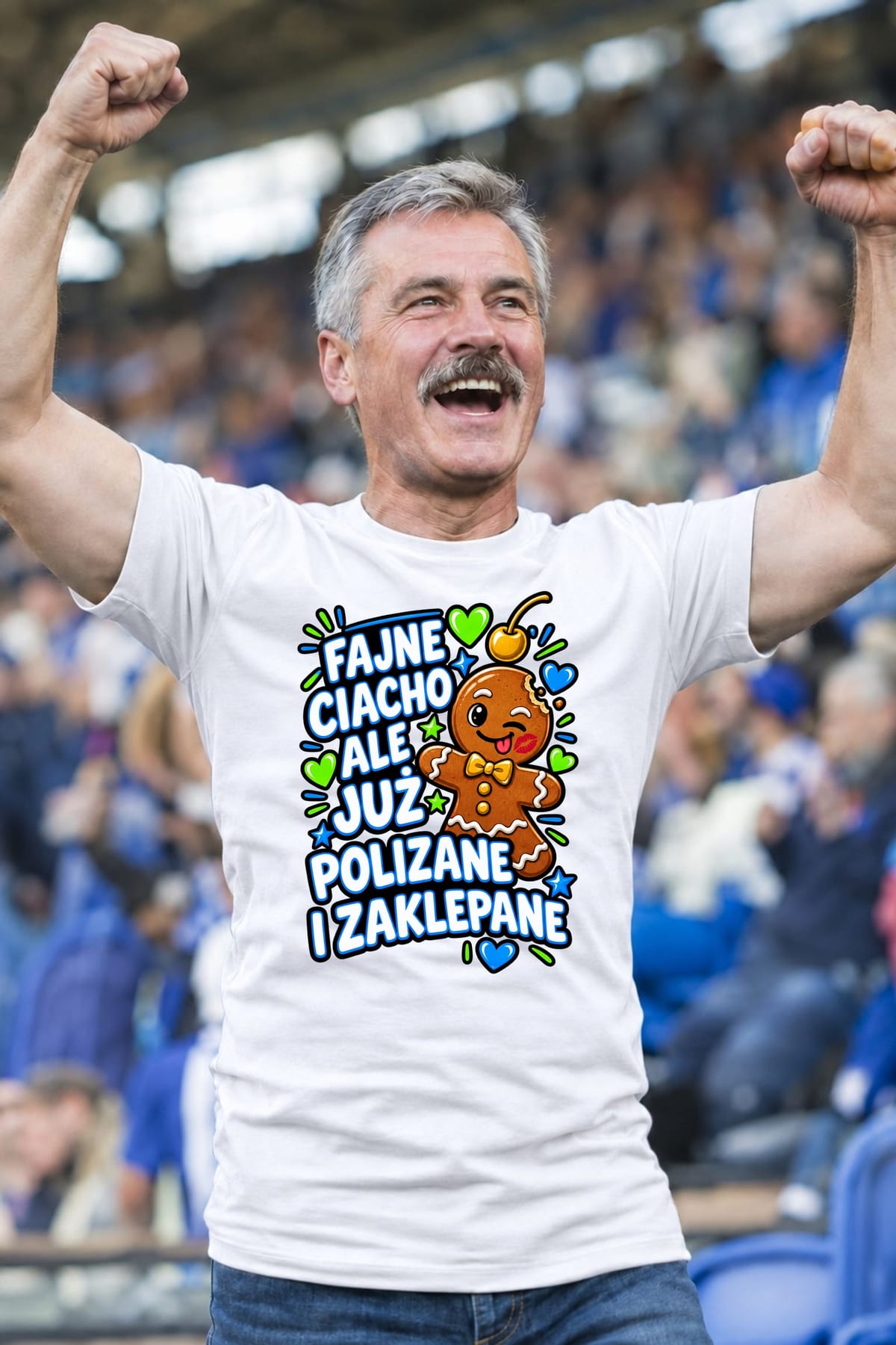 Koszulka męska biała fajne ciacho ale już polizane i zaklepane prezent, zdjęcie 8
