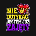Koszulka męska czarna nie dotykać jestem już zajęty dla chłopaka prezent, zdjęcie 2