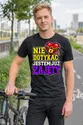 Koszulka męska czarna nie dotykać jestem już zajęty dla chłopaka prezent, zdjęcie 3
