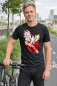 Koszulka męska czarna z orłem dla mężczyzny ptak drapieżny prezent, zdjęcie 4