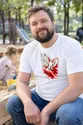 Koszulka męska biała z orłem dla mężczyzny ptak drapieżny prezent, zdjęcie 3