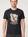 Koszulka męska czarna polska orzeł patriotyczna flaga prezent, zdjęcie 1