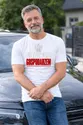 Koszulka męska biała polak w polsce gospodarzem patriota prezent, zdjęcie 5