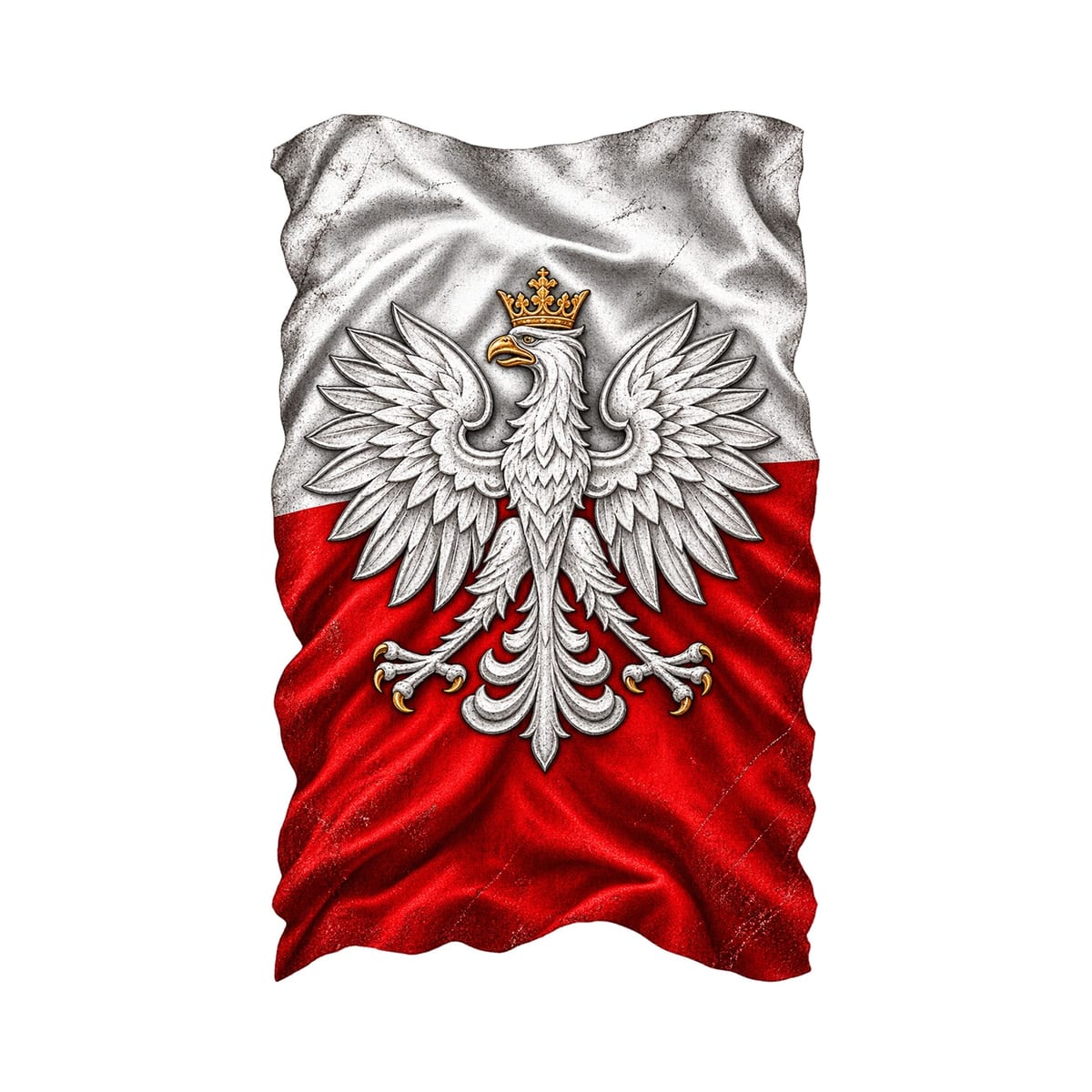 Koszulka męska biała orzeł na fladze patriotyczna dla patrioty prezent, zdjęcie 2