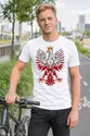 Koszulka męska biała orzeł geometryczny patriotyczna dla patrioty, zdjęcie 5