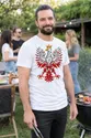 Koszulka męska biała orzeł geometryczny patriotyczna dla patrioty, zdjęcie 6