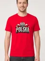 Koszulka męska czerwona Polska orzeł kamienne litery patriotyczna, zdjęcie 1