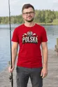 Koszulka męska czerwona Polska orzeł kamienne litery patriotyczna, zdjęcie 3