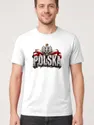 Koszulka męska biała Polska orzeł kamienne litery patriotyczna prezent, zdjęcie 1