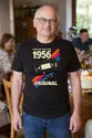 Koszulka męska czarna na 70 urodziny rocznik 1956 kaseta VHS prezent, zdjęcie 1