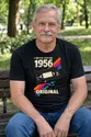 Koszulka męska czarna na 70 urodziny rocznik 1956 kaseta VHS prezent, zdjęcie 4