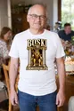 Koszulka męska biała boski siedemdziesięciolatek na 70 urodziny lew, zdjęcie 6