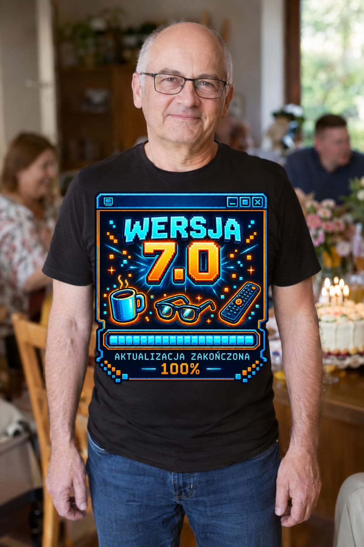 Czarna wersja tej koszulki