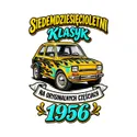 Koszulka męska biała na 70 urodziny rocznik 1956 Maluch prezent, zdjęcie 2