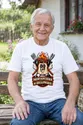 Koszulka męska biała na 80 urodziny grill master prezent dla dziadka, zdjęcie 3