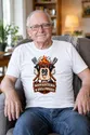 Koszulka męska biała na 80 urodziny grill master prezent dla dziadka, zdjęcie 4