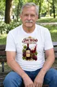 Koszulka męska biała jak wino na 70 urodziny rocznik 1956 prezent, zdjęcie 1