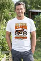 Koszulka męska biała na 50 urodziny WSK klasyk motocykl prezent, zdjęcie 4