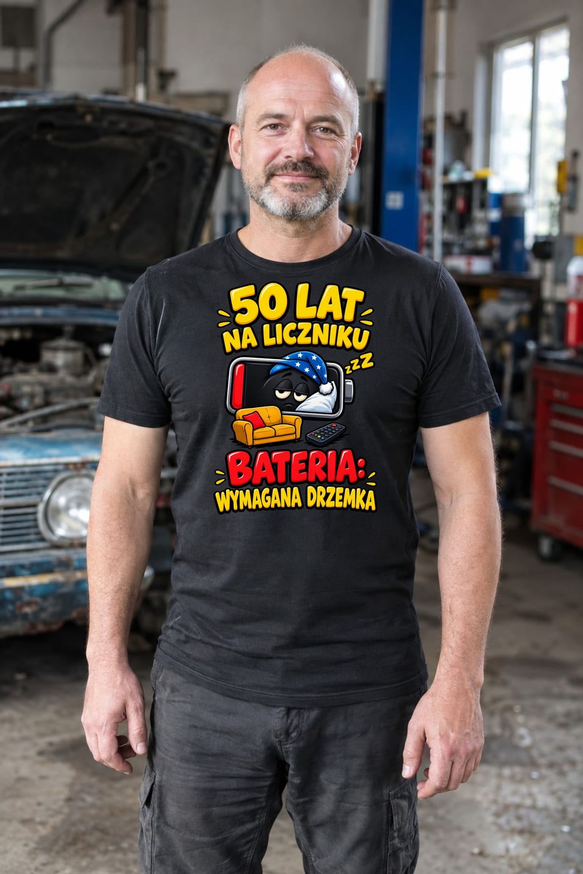 Czarna wersja tej koszulki