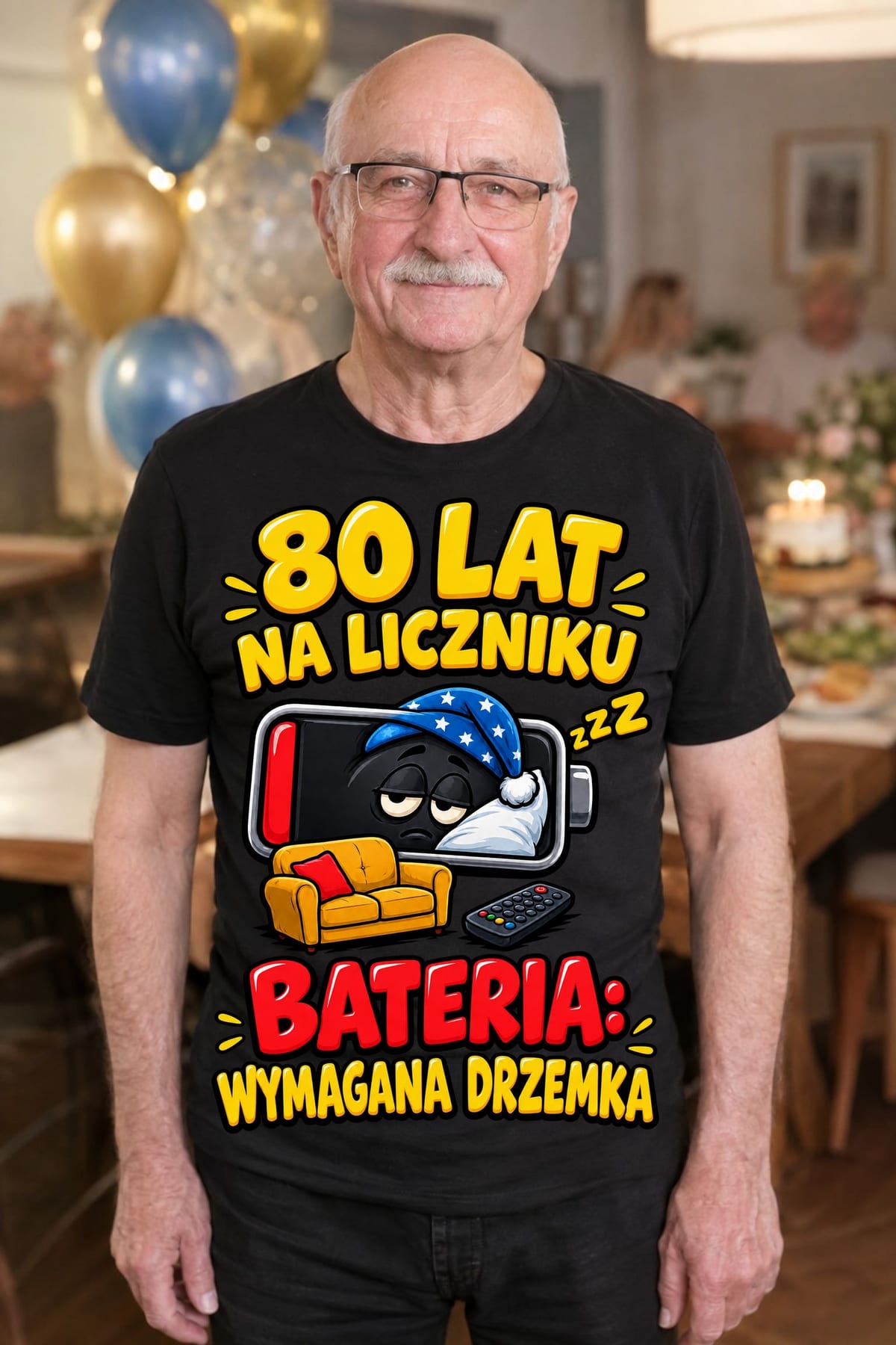 Czarna wersja tej koszulki