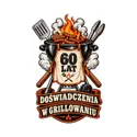 Koszulka męska biała na 60 urodziny grill master prezent dla taty, zdjęcie 2