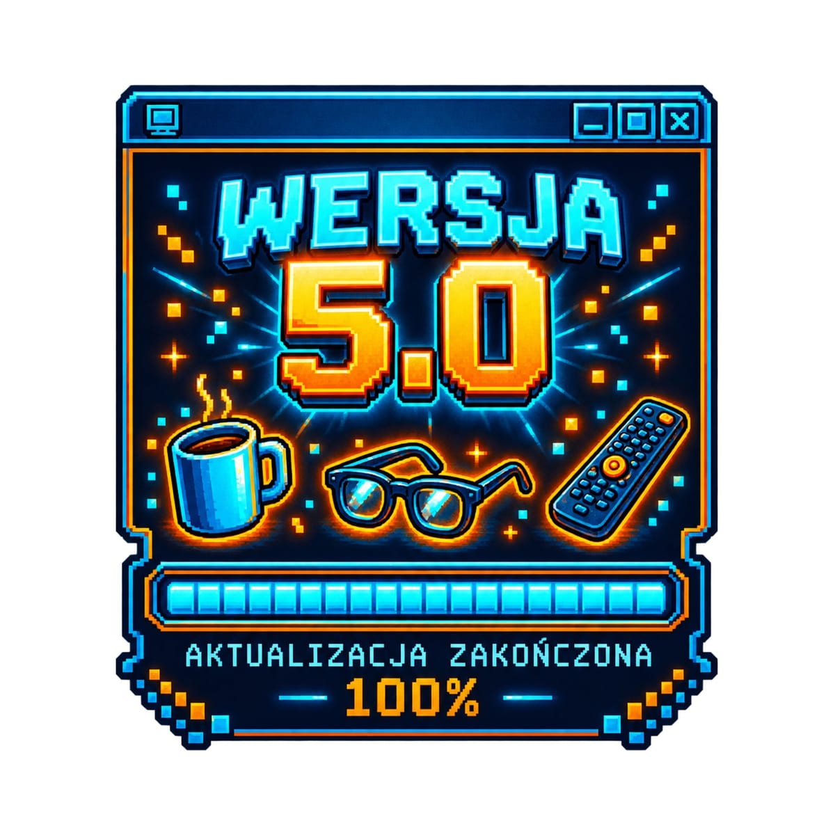 Koszulka męska biała na 50 urodziny aktualizacja systemu prezent, zdjęcie 2
